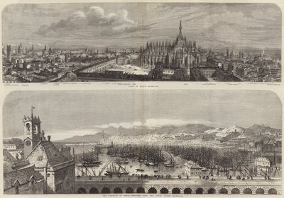 Gezichten van Milaan en Genua door Samuel Read
